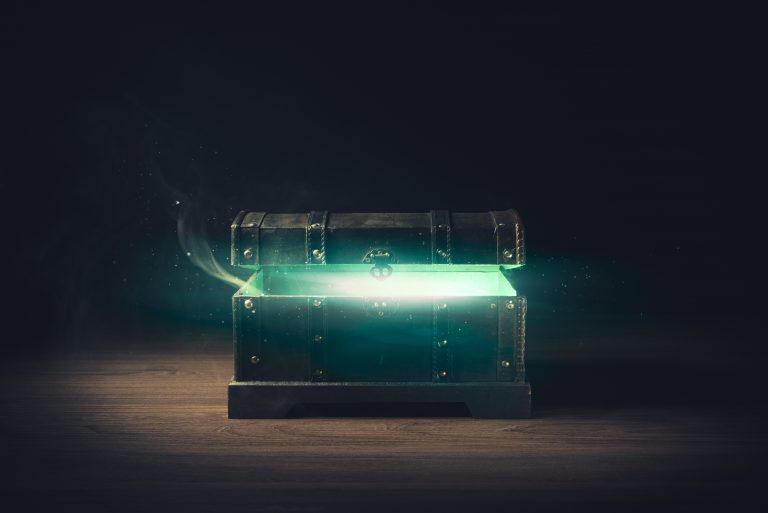 Coffre avec une lumière
