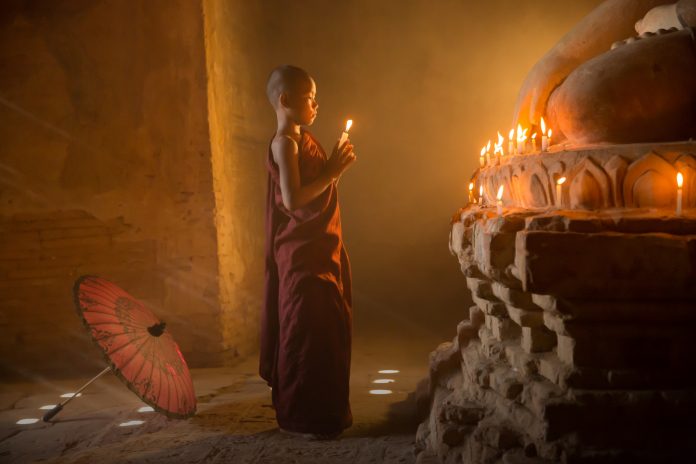 Jeune moine bouddhiste