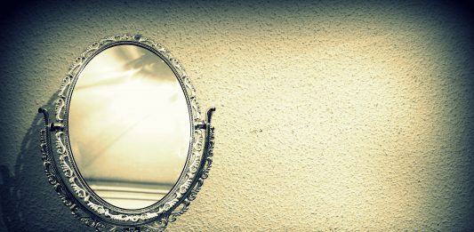 miroir oval