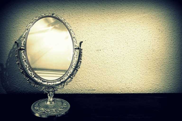 miroir oval