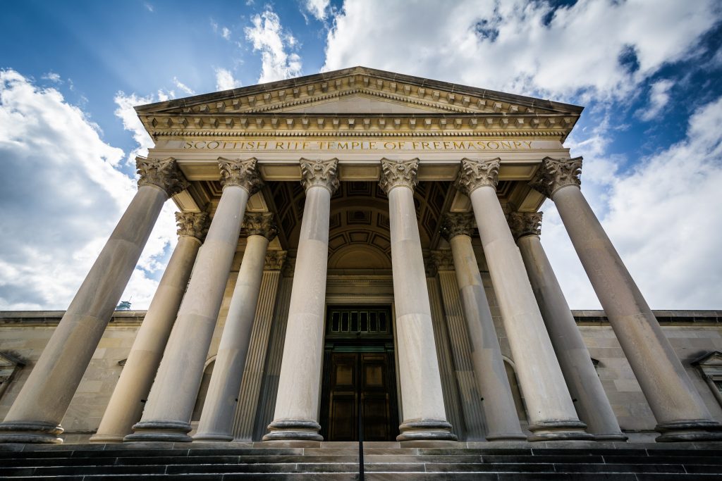 temple des francs maçons de Baltimore au rite écossais
