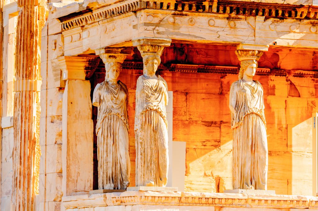 temple dédié à Athéna Erechtheion acropole d'Athènes grèce