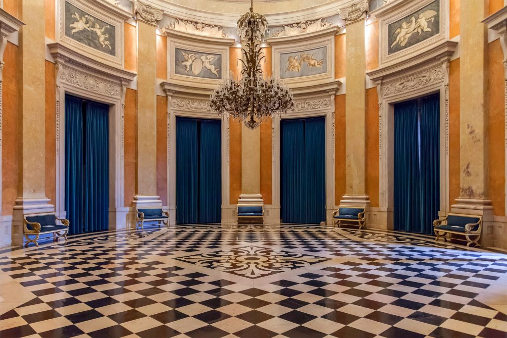 hall pavé palais national Lisbonne