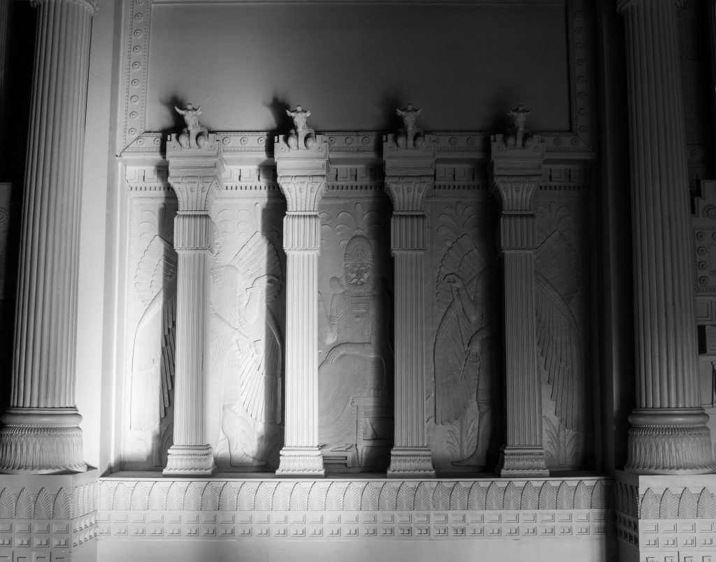 détail d'un temple antique égyptien