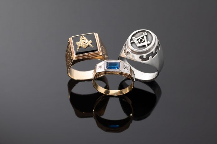 3 bagues maçonniques