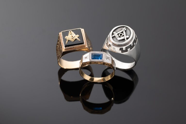 3 bagues maçonniques