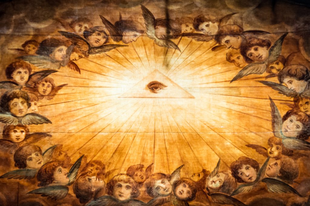 Peinture de plafond avec des anges à Rome