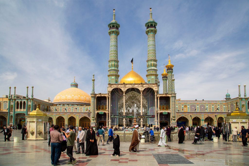 Qom en Iran Palais