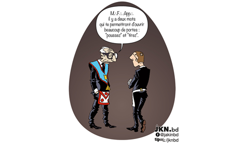humour, passage de porte, tuileur, mot de passe