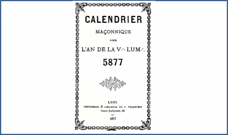 Les calendriers maçonniques