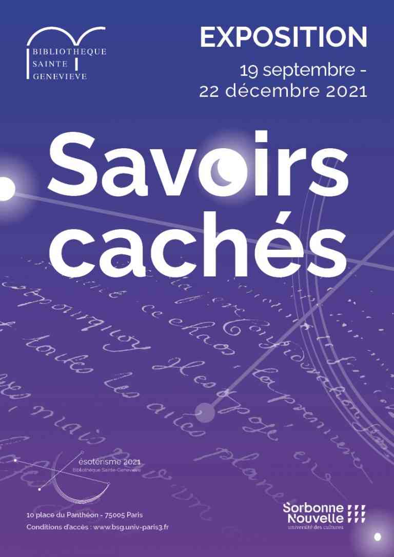 Exposition savoirs cachés