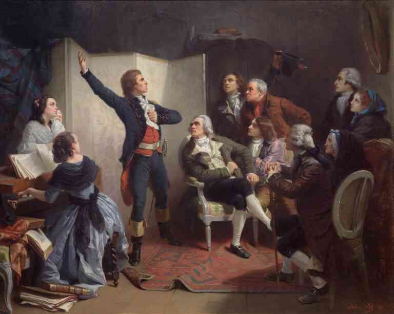 Rouget de Lisle chantant la Marseillaise pour la première fois, Isidore Pils, 1849