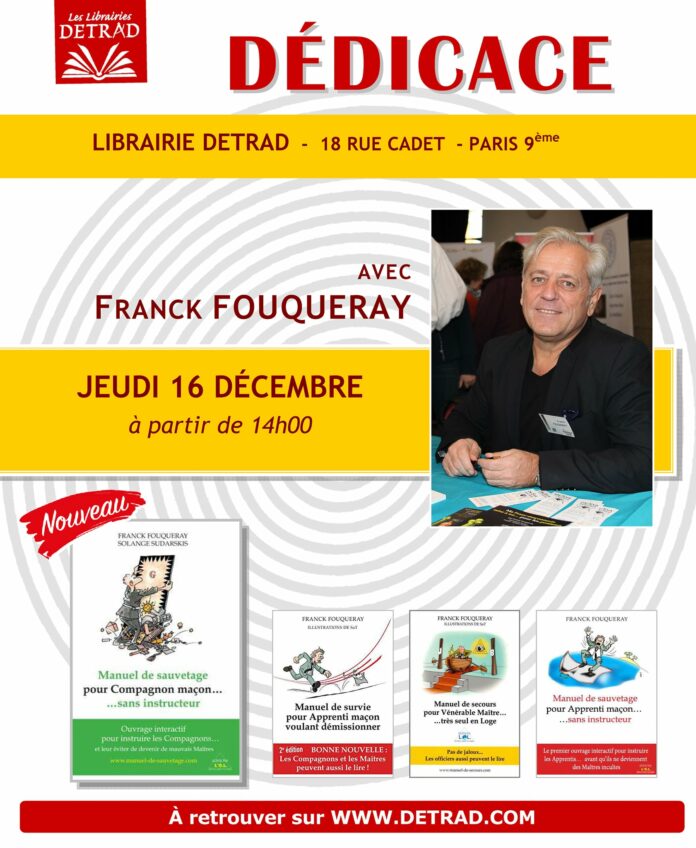 DETRAD DÉDICACE FRANCK FOUQUERAY