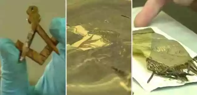 Le contenu de la capsule temporelle retrouvée en Virginie dévoilé sous l’œil des caméras