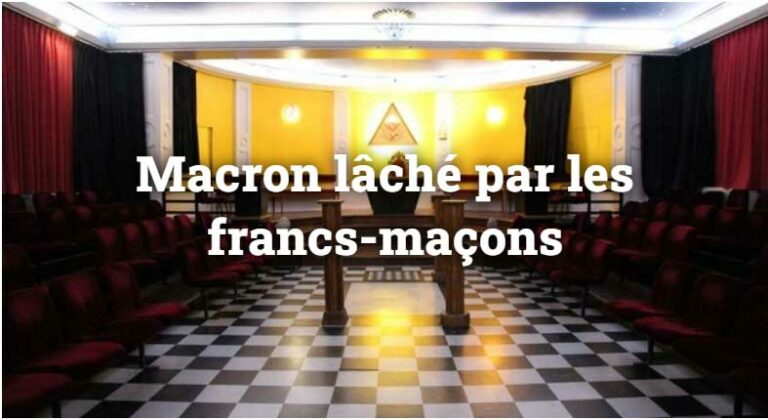 Macron lâché par les maçons