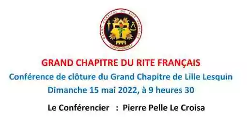 15/05/22&nbsp;: Invitation à une conférence gratuite à Lille Lesquin du Grand Chapître du Rite Français