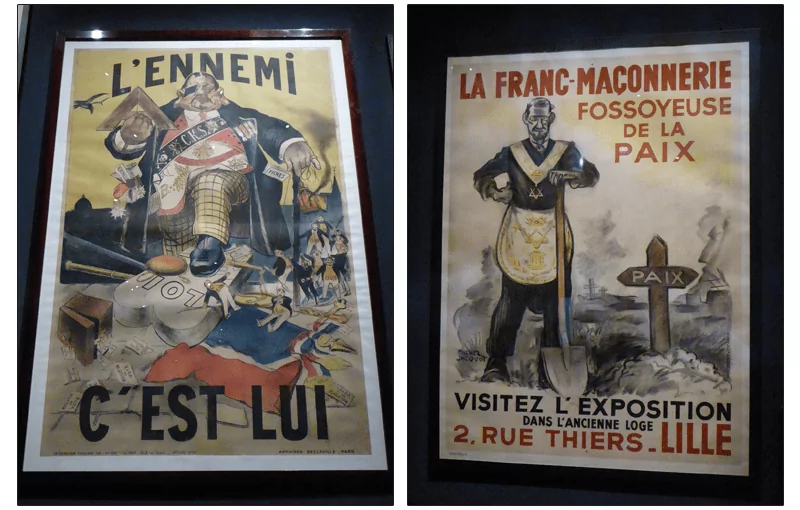 Affiches propagande antimaçonnique