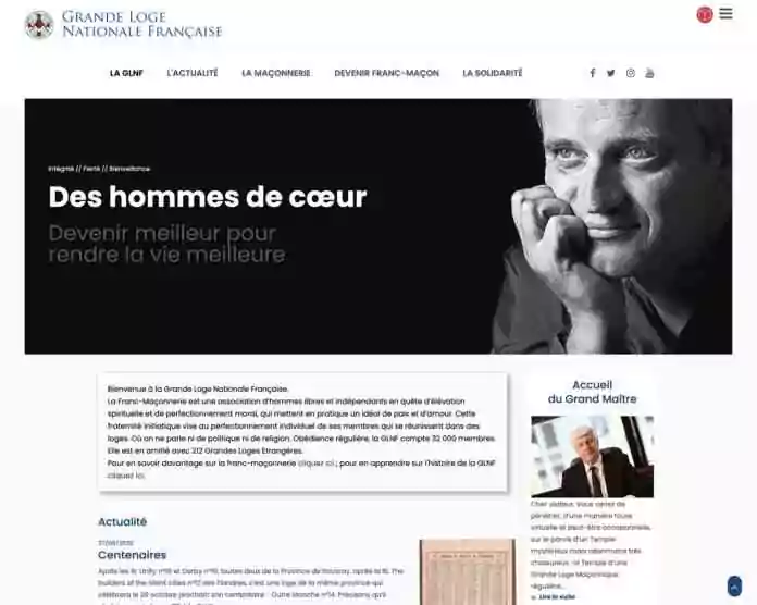Capture écran nouveau site GLNF