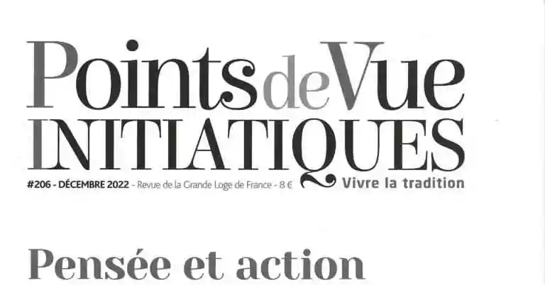 Points de Vue Initiatiques-Pensée et action-GLDF #206, décembre 2022