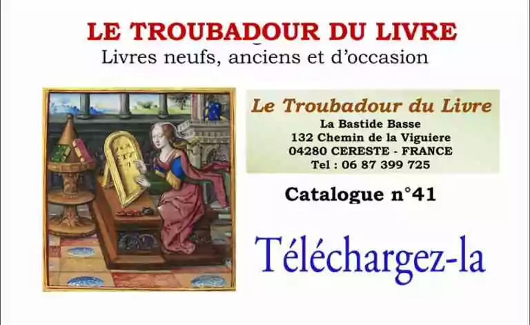 220 références de livres avec le Troubadour du Livre