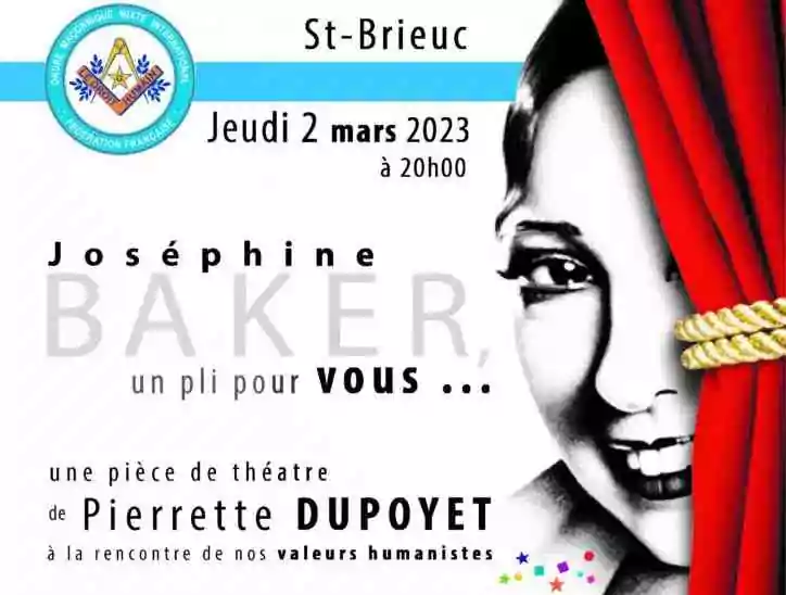 02/03/2023&nbsp;: à St-Brieuc «&nbsp;Joséphine Baker, un pli pour vous… »