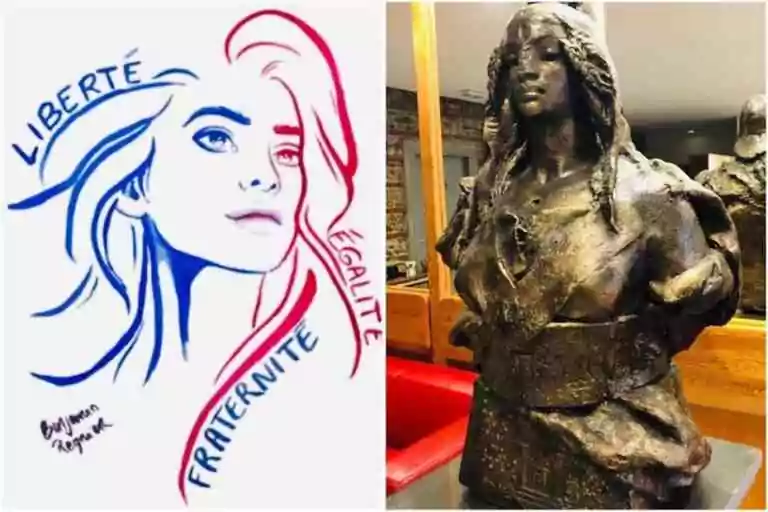 Le buste d’une Marianne noire est en Martinique