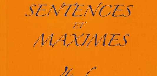 Sentences et Maximes-4e degré