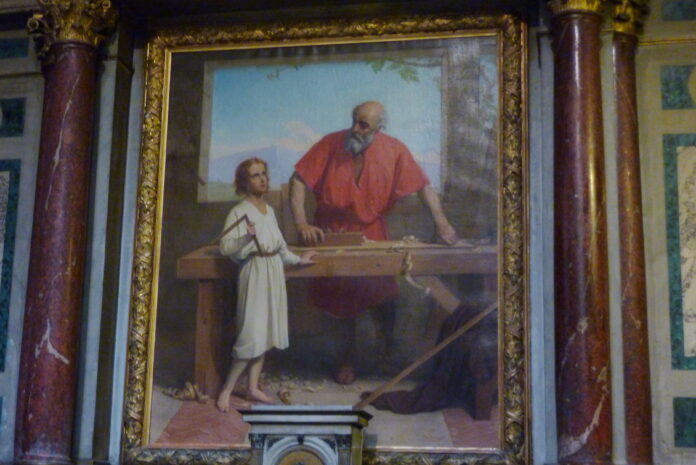Saint Joseph et l'Enfant (1870), Paris, église Saint-Paul Saint-Louis.