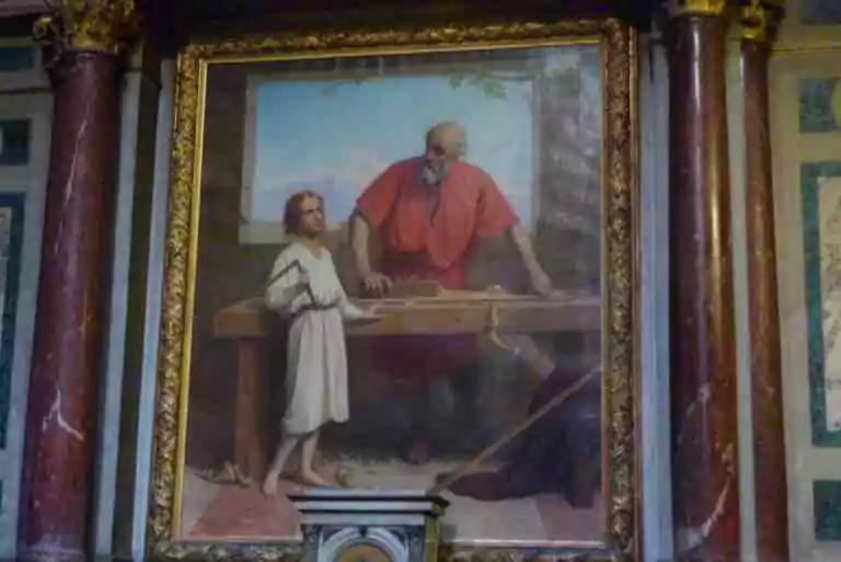 Saint Joseph et l'Enfant (1870), Paris, église Saint-Paul Saint-Louis.