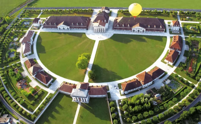 Les salines royales vues du ciel