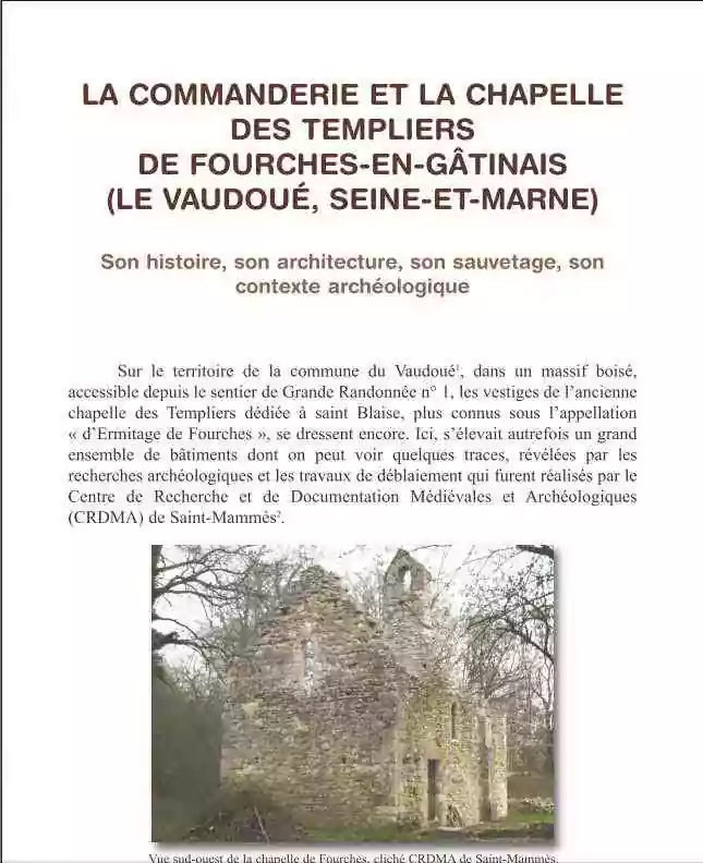 Lieu symbolique : Chapelle des Templiers de Fourches, trésor caché de la forêt de Fontainebleau