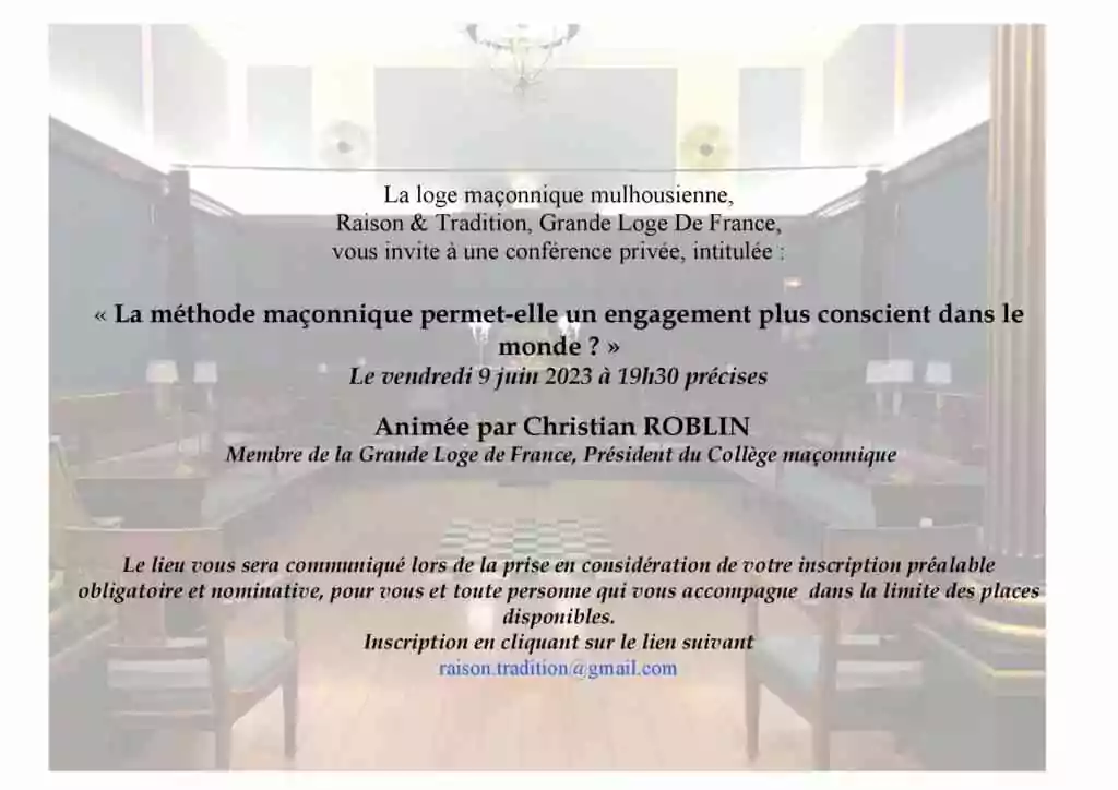 09/06/23 : La célèbre méthode maçonnique enfin dévoilée à Mulhouse (Haut-Rhin)
