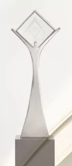 Trophée du prix littéraire de l'IMF.