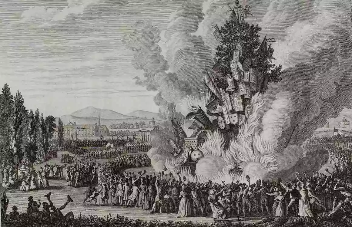 Célébration de la prise de la Bastille, 14 juillet 1792