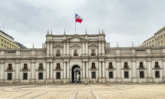 Palais de la Moneda, Santiago du Chili.