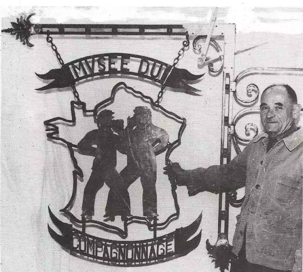 Enseigne Musé du Compagnonnage, Pierre Reynal, dit Corrézien la Fraternité