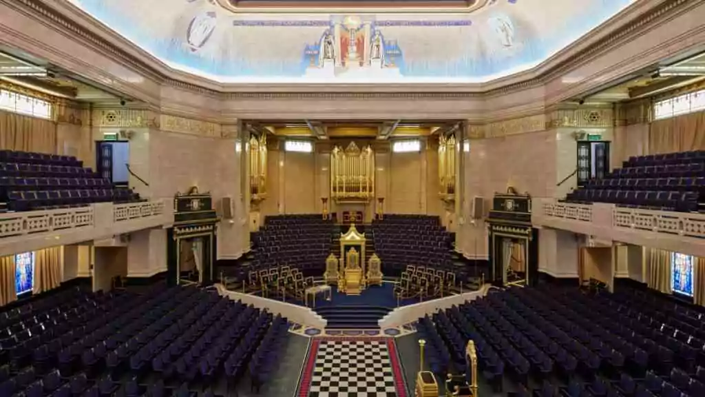 Lieu symbolique : Freemason’s Hall, Grande Loge Unie d'Angleterre, Londres (Royaume-Uni)