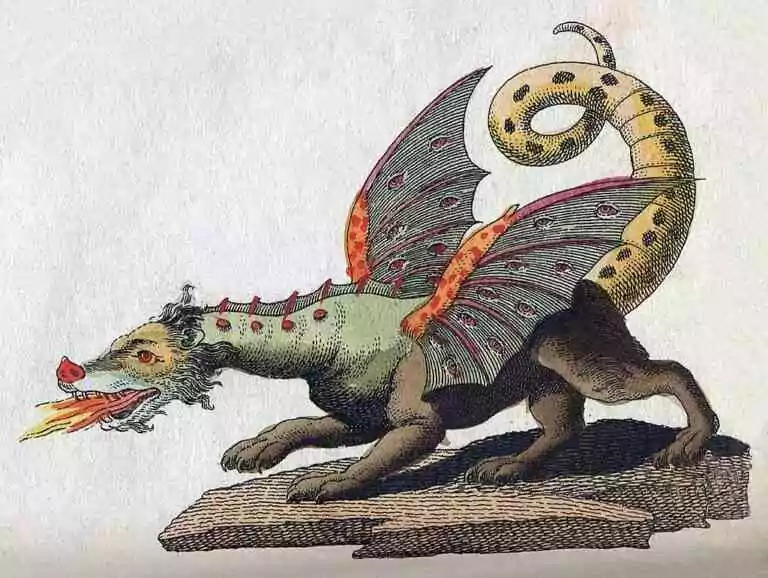 Créatures fantastiques du Moyen Âge issues des manuscrits médiévaux