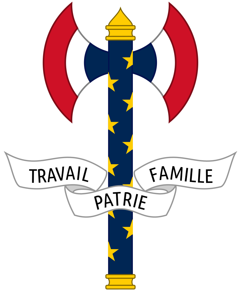 Emblème officiel du maréchal Pétain en tant que chef de l’État.