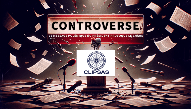 Controverse au Clipsas : le message polémique du Président provoque des remous