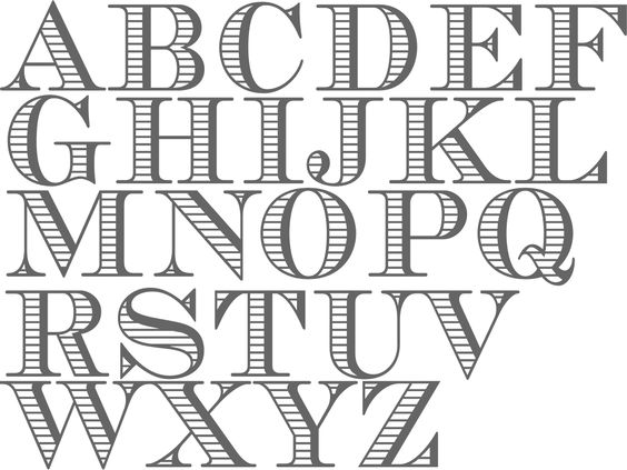 Lettres de l'alphabet.