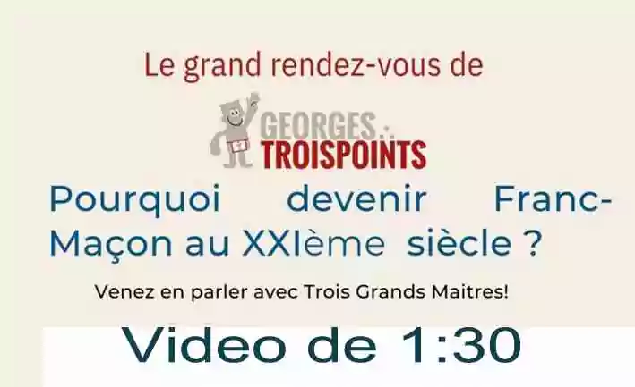 Suivez en video la conférence des 3 Grands Maîtres de la Franc-maçonnerie