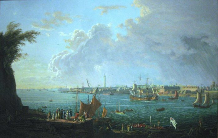 Le port de Lorient au XVIIIe siècle.