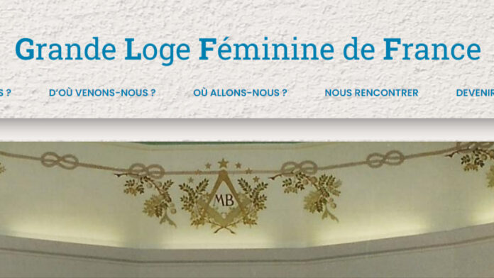 Site de la Grande Loge Féminine de France, page d’accueil