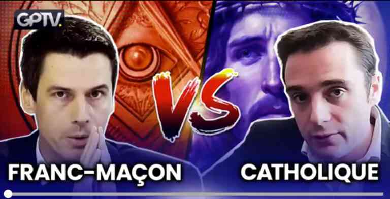 Le combat : Catholique contre Franc-maçon, sur BITCHUTE