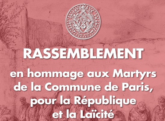 Rassemblement en hommage aux Martyrs de la Commune de Paris, pour la République et la Laïcité