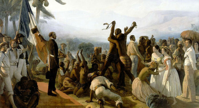 L'Abolition de l'esclavage dans les colonies françaises en 1848 (1848-1849), du peintre lyonnais François-Auguste Biard