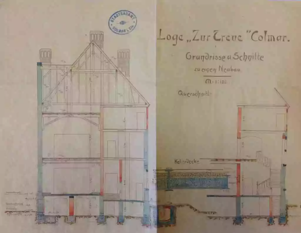 Lieu symbolique : La loge maçonnique de Colmar (Haut-Rhin)