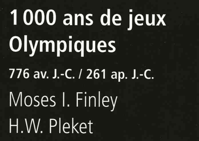 1000 ans de jeux Olympiques