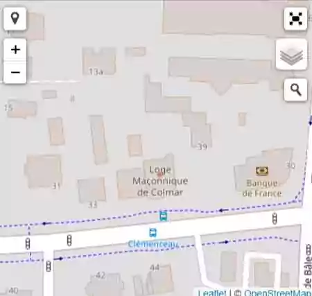 Lieu symbolique : La loge maçonnique de Colmar (Haut-Rhin)